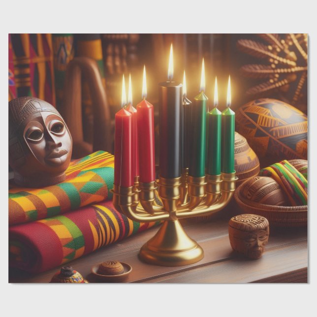 PAPIER CADEAU KWANZAA (Plat)