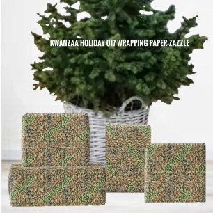 Papier Cadeau Kwanzaa Holiday 017