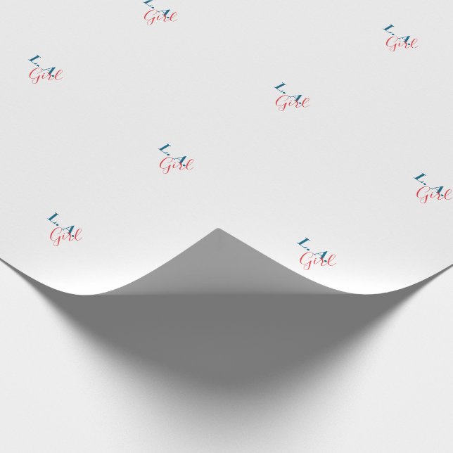 Papier Cadeau L. A. Girl Los Angeles Modern Minimalist Plain (Coin)