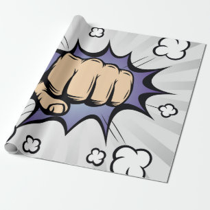 Papier Cadeau La bande dessinée pop art bulle design. illustrati