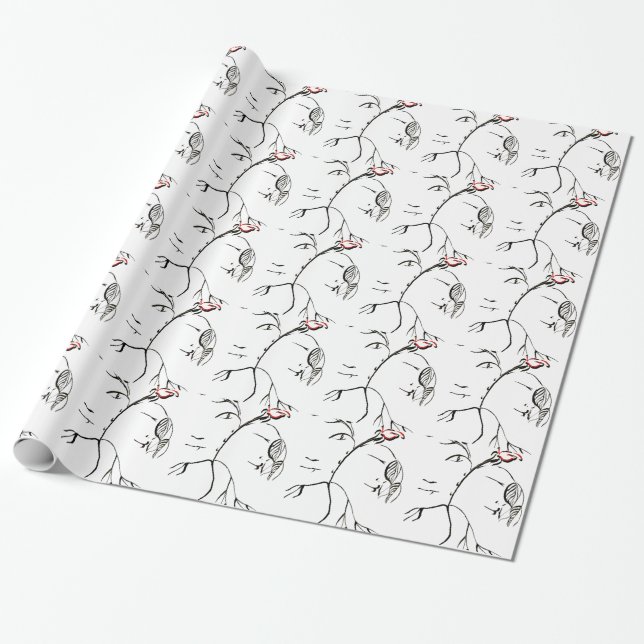 Papier Cadeau La beauté et la bête se sont levées (Déroulé)