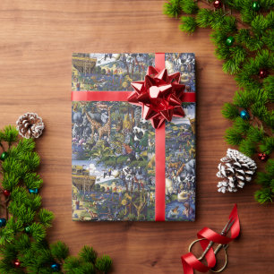 Papier Cadeau La Bible des animaux de l’arche de Noé