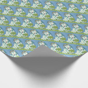 PAPIER CADEAU LA BREBIS IRLANDAISE DE ST PATRICK ET LE PAPIER