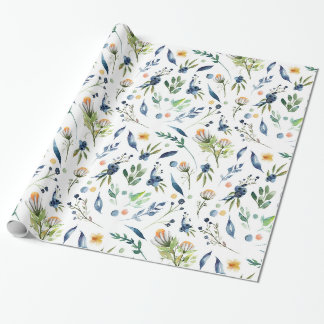 Papier Cadeau La camomille fleurit, floral, feuille, feuille,