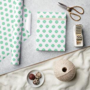 Papier Cadeau La chance Shamrock de Clover Vert des Irlandais