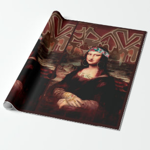Papier Cadeau La Chola Mona Lisa Mexicaine