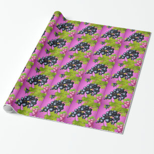 Papier Cadeau La collection abondante de raisin