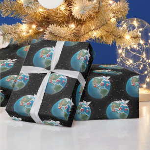 Papier Cadeau La Colombe Blanche Avec JOIE Sur Terre