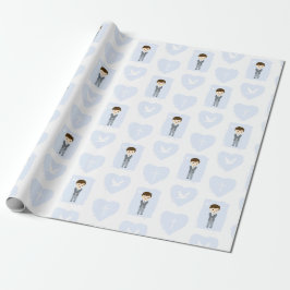 Papier Cadeau La Communion de Brunette Boy