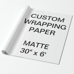 Papier Cadeau La coutume a personnalisé 30" x 6' le papier