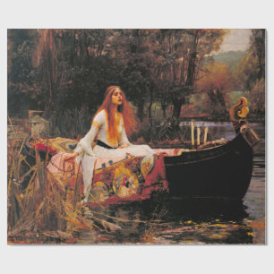Papier Cadeau La Dame de Shalott (Beauté Médiévale)