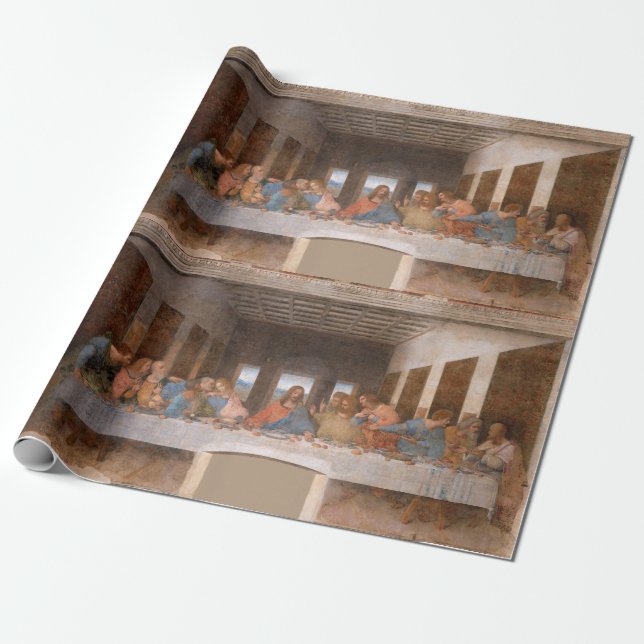 Papier Cadeau La Dernière soirée de Léonard de Vinci (Déroulé)