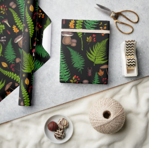 Papier Cadeau La faune et la flore des bois