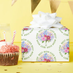 Papier Cadeau La fête des mères avec Blumenstrauss