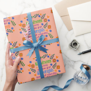 Papier Cadeau La gentillesse Prête Quelqu'Un Votre Force