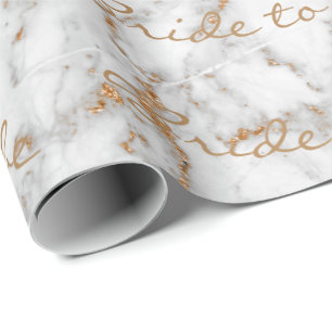 Papier Cadeau La jeune mariée personnalisée de brosse à être