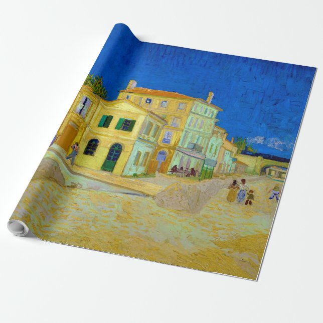 Papier Cadeau La Maison Jaune, Van Gogh (Déroulé)