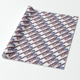 PAPIER CADEAU LA NOUVELLE-NEIGE-EST-LA-VIE