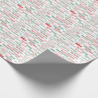 Papier Cadeau La paix coexistent Joyeux Noël heureux beaucoup de