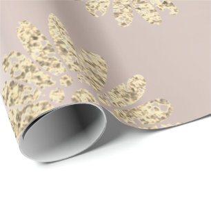 Papier Cadeau La perle florale de parties scintillantes plus