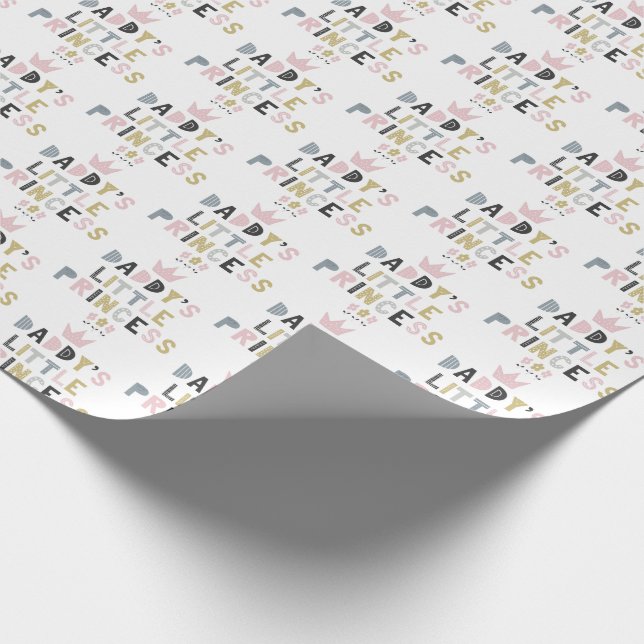 Papier Cadeau La petite princesse de papa (Coin)
