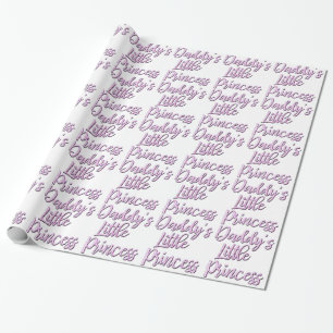 Papier Cadeau La petite princesse du papa