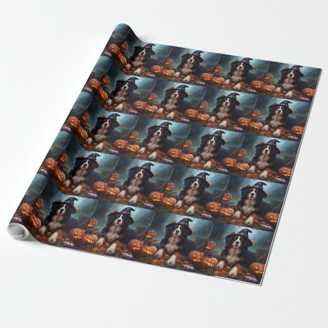 Papier Cadeau La peur de l'Halloween Citrouille bernoise (Déroulé)