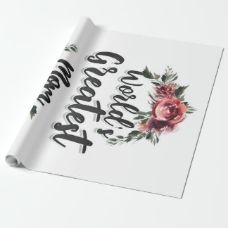 Papier Cadeau La plus grande maman du monde | Cadeau pour maman