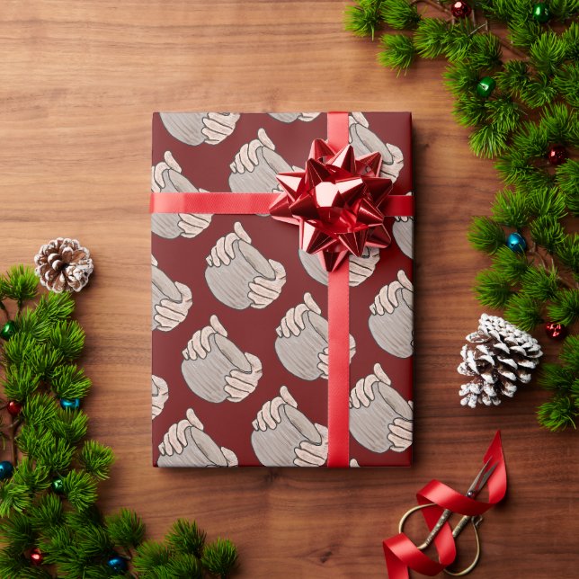 Papier Cadeau La poterie fait les mains (Cadeau de vacances)