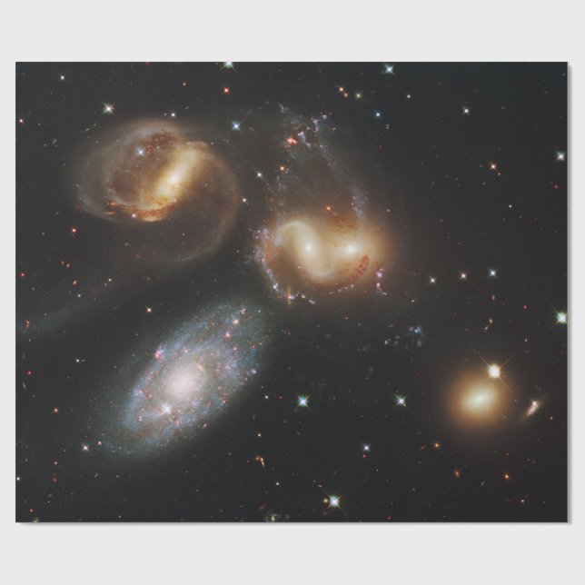 Papier Cadeau La quintette de Stephan : Une épave galaxie galact (Plat)
