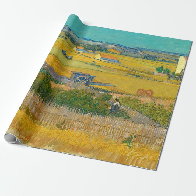 Papier Cadeau La récolte, 1888 par Vincent van Gogh (Déroulé)