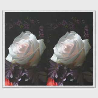 Papier Cadeau La Rose Blanche