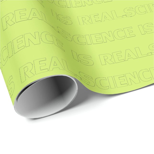 Papier Cadeau La science est vraiment moderne cadre typographie  (Coin rond)