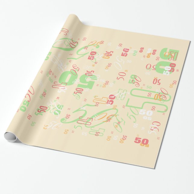 Papier Cadeau La sélection de Personalizable votre année juste (Déroulé)
