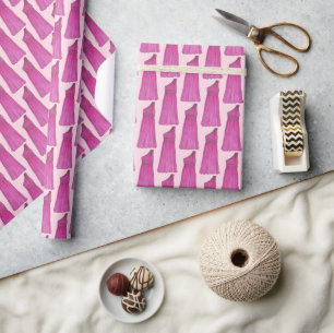Papier Cadeau La servante d'honneur de la fête de mariage robe d