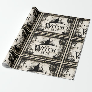 Papier Cadeau La sorcière est dedans !  Papier d'emballage