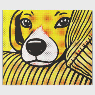 Papier Cadeau La tête du beagle reposait sur l'accoudoir.