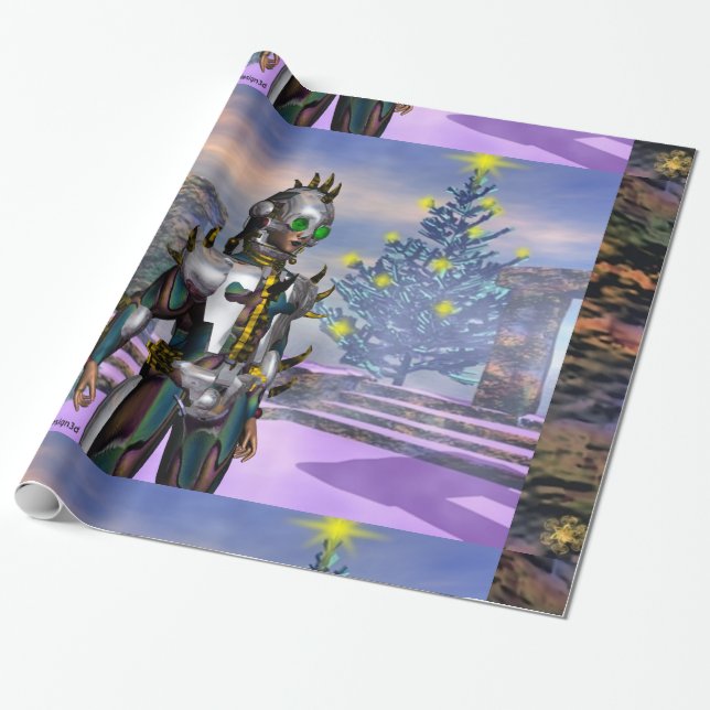 PAPIER CADEAU LA VEILLE D'UN CYBORG DU NOUVEL AN (Déroulé)