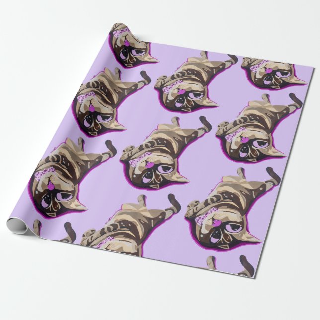 Papier Cadeau La vie, c'est du bon papier à envelopper (Déroulé)