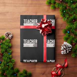 Papier Cadeau La vie d'enseignant rentrée scolaire