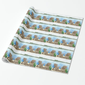 Papier Cadeau La vie est meilleure au lac