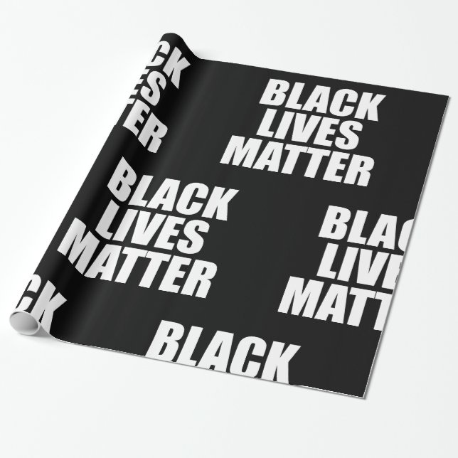 Papier Cadeau La vie noire importe (Déroulé)