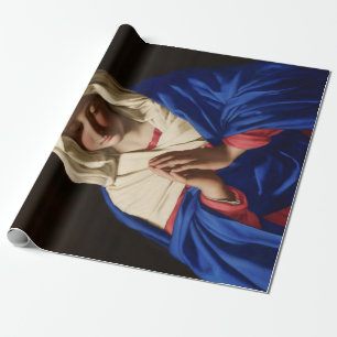 Papier Cadeau La Vierge Marie en prière