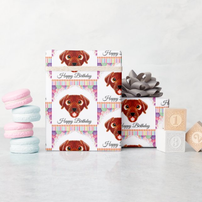 Papier Cadeau Laboratoire de chocolat Anniversaire (Baby Shower)