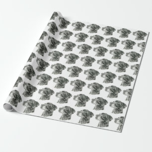 Papier Cadeau Laboratoire noir