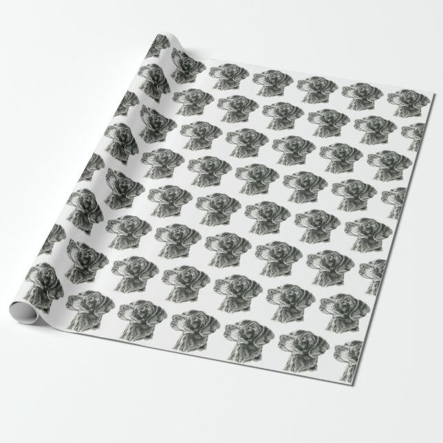 Papier Cadeau Laboratoire noir (Déroulé)