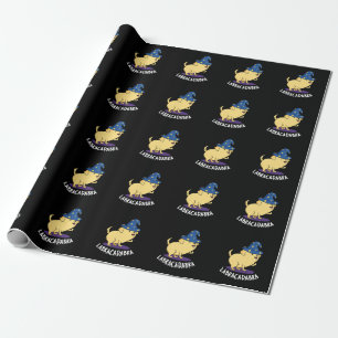 Papier Cadeau Labra-cadabra Funny Labrador Chien Pun Dark BG