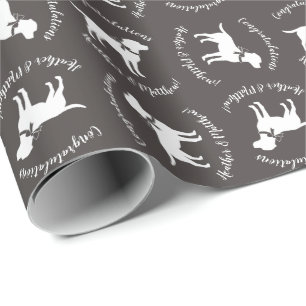 Papier Cadeau Labrador Dog Baby shower Pink Girl Lab