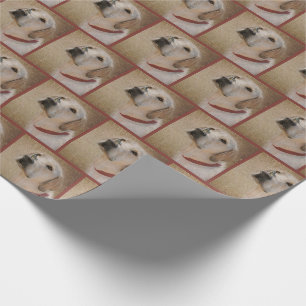Papier Cadeau Labrador Retriever avec papillon sur le nez