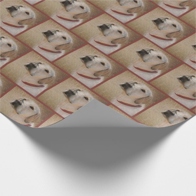 Papier Cadeau Labrador Retriever avec papillon sur le nez (Coin)